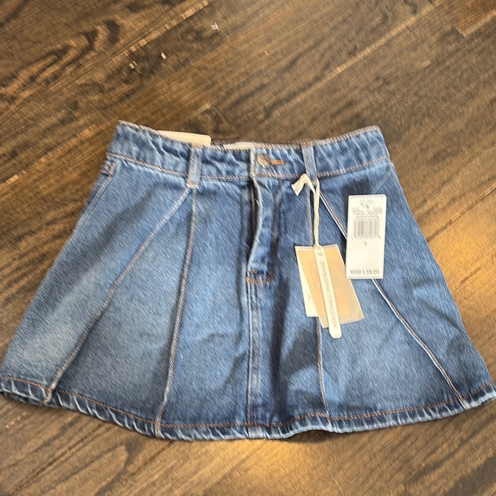 NWT Juniors Denim Mini Skirt by Jessica Simpson (size 7)